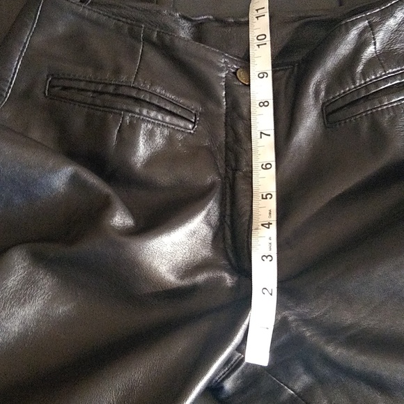 Le Baz vintage lined soft black leather pants size 6 - Picture 4 of 8